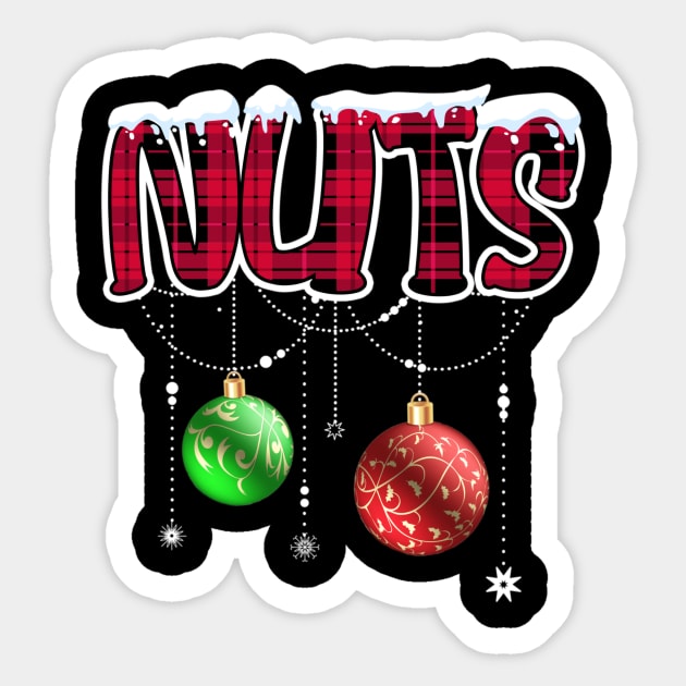 Chest Nuts Christmas Matching Couple Chestnuts Sticker by fenektuserslda